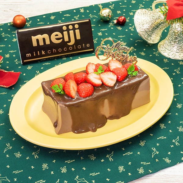 いちごのクリスマスチョコムースの作り方 手作りチョコレシピ 株式会社 明治