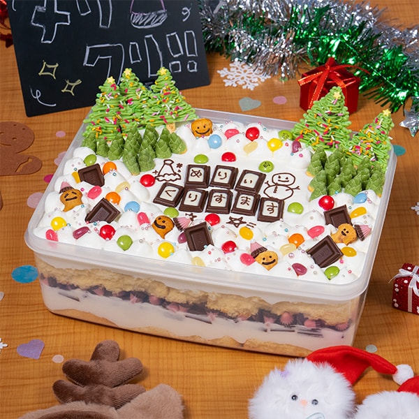 デコ盛りタッパーケーキ