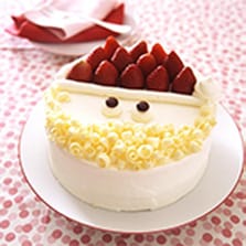 サンタクロースのショートケーキ